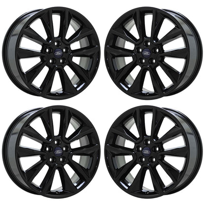 19" Ford Escape Gloss Black wheels rims Factory OEM set 3970 EXCHANGE