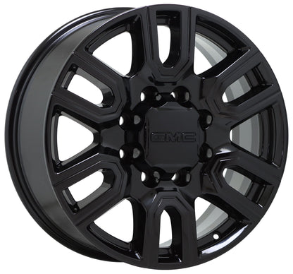 20" Sierra Silverado 2500 3500 Gloss Black wheels rims Factory OEM set 5950