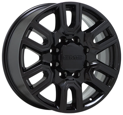 20" Sierra Silverado 2500 3500 Gloss Black wheels rims Factory OEM set 5950