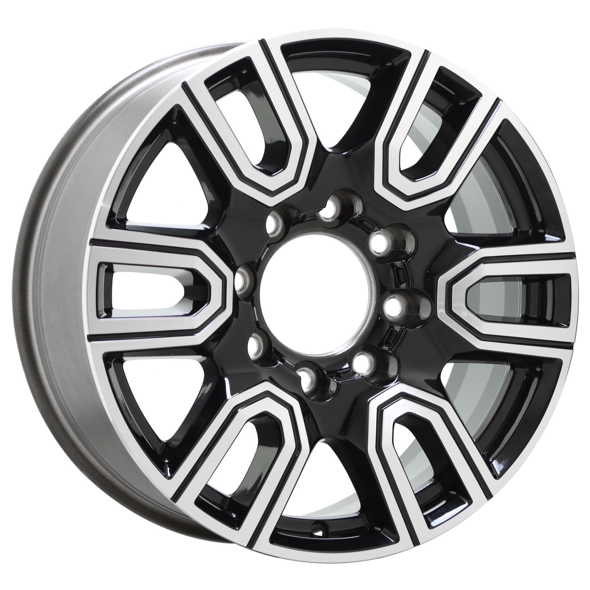20" GMC Sierra 2500 3500 SRW Machined W/Black wheel rim Factory OEM 5950