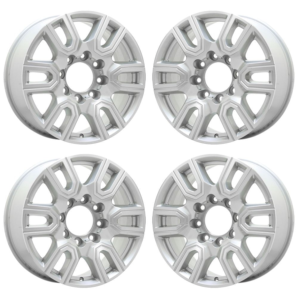 20" GMC Sierra 2500 3500 SRW Machined W/Silver wheel rim Factory OEM 5950