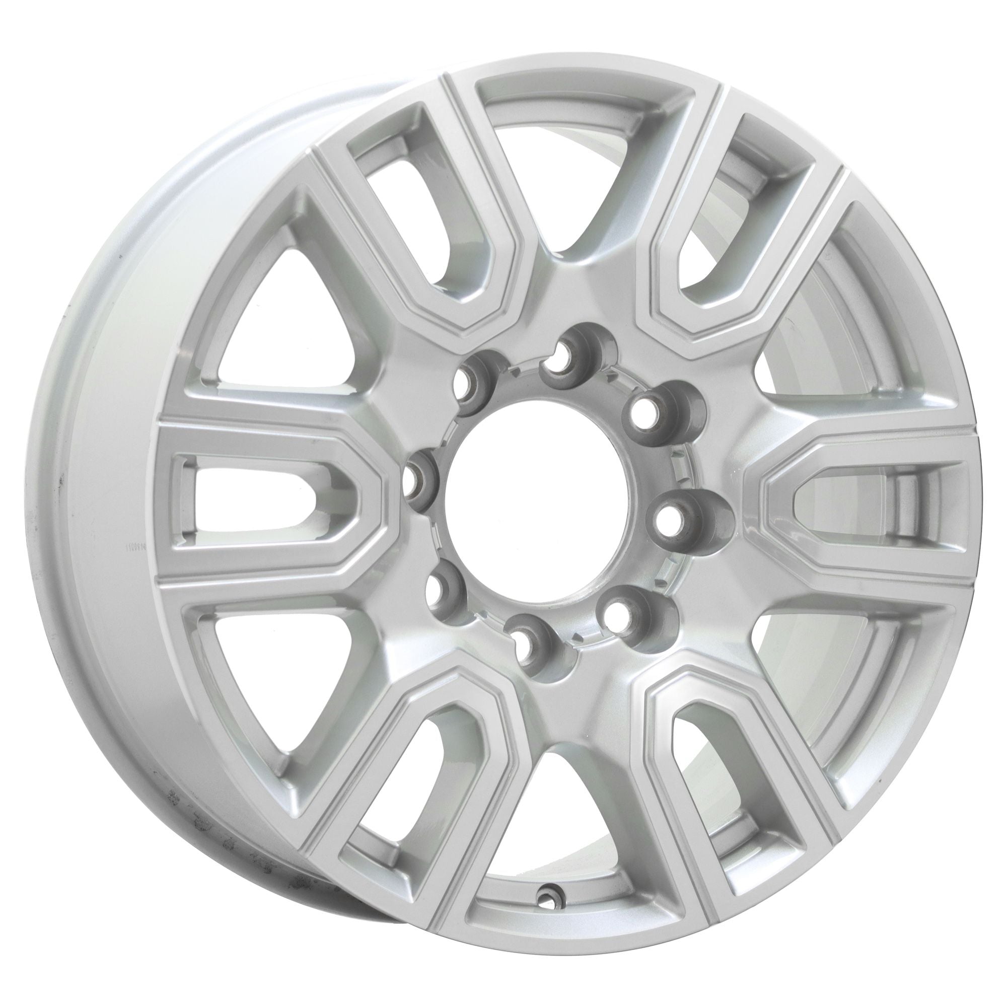 20" GMC Sierra 2500 3500 SRW Machined W/Silver wheel rim Factory OEM 5950