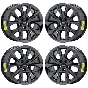 19" Cadillac CTS Sedan 2014-2019 Black Chrome wheels rims OEM set 4751 EXCHANGE