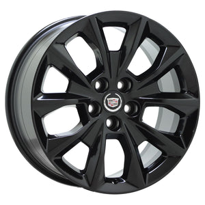 19" Cadillac CTS 2014-2019 Sedan Black Wheels Rims Factory OEM Set 4751