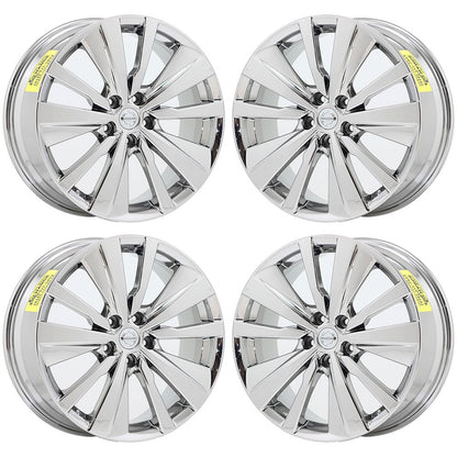 19" Nissan Altima Maxima Bright Chrome wheels rims Factory OEM set 62785