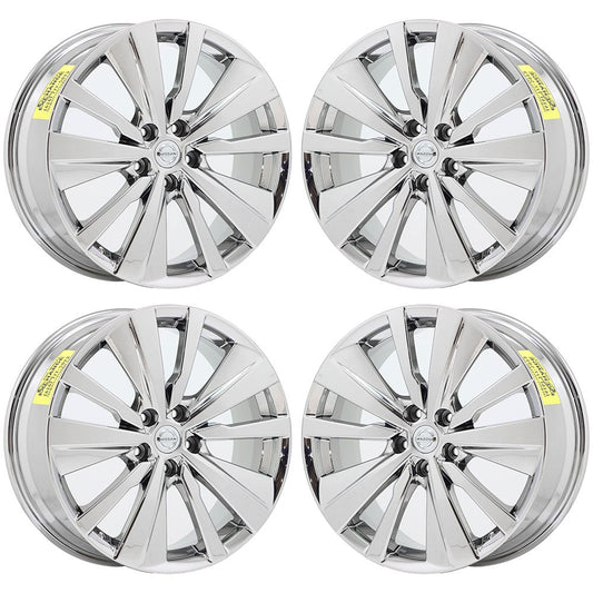 19" Nissan Altima Maxima Bright Chrome wheels rims Factory OEM set 62785