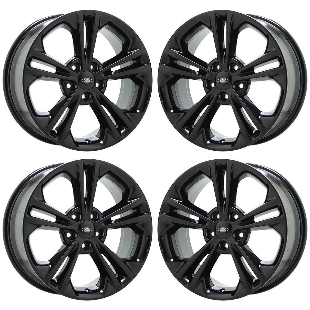 18" Ford Taurus Explorer Gloss Black wheels rims Factory OEM set 3922