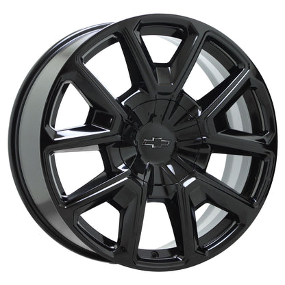 22" Chevrolet Silverado 1500 Tahoe RST Black wheels rims Factory OEM set 14035