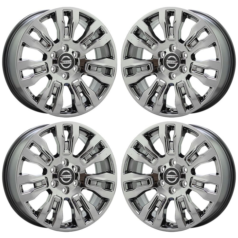 Nissan Premium Factory OEM Wheels Rims Stock Replacement Chrome Black ...