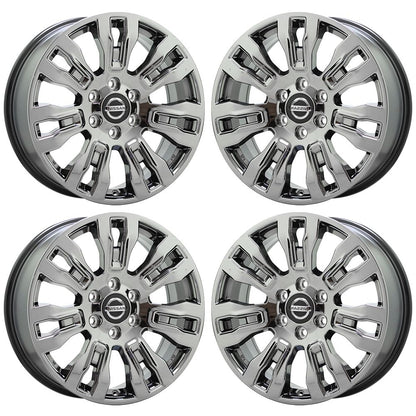 20" Nissan Titan XD Smoked Dark Chrome wheels rims Factory OEM set 62728