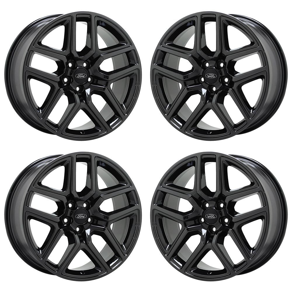 20" Ford Explorer Black Chrome wheels rims Factory OEM set 10061
