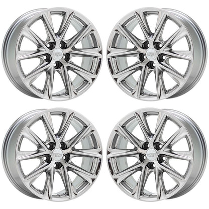 19" Cadillac CT5 Sport V-Series CTS Bright Chrome wheels rims OEM set 4840