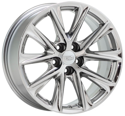 19" Cadillac CT5 Sport V-Series CTS Bright Chrome wheels rims OEM set 4840