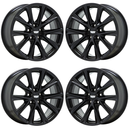 19" Cadillac CT5 Sport V-Series CTS Gloss Black wheels rims set 4840 EXCHANGE