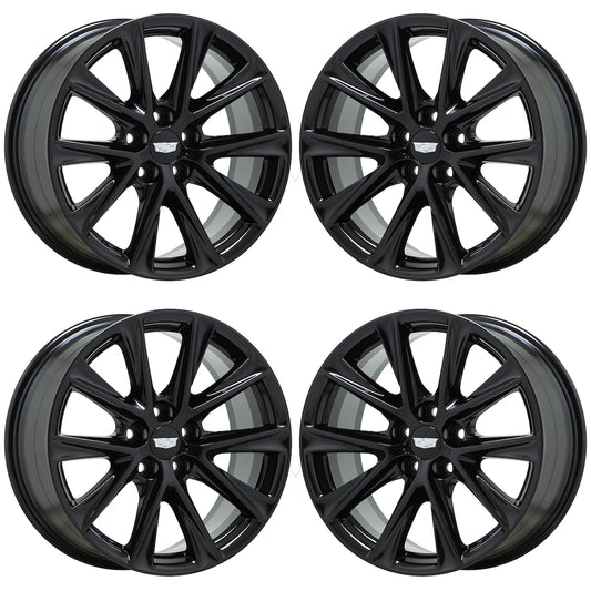 19" Cadillac CT5 Sport V-Series CTS Gloss Black wheels rims set 4840 EXCHANGE