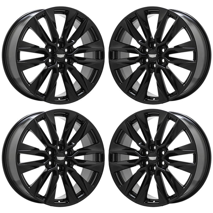 Cadillac Premium Factory OEM Wheels Rims Stock Replacement Chrome Black ...