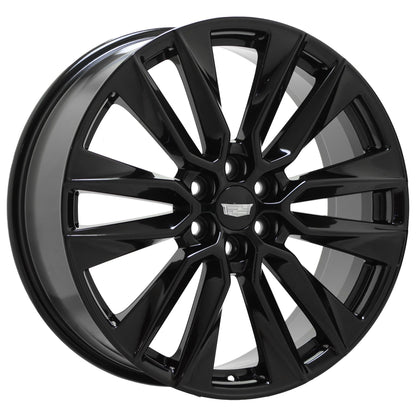 21" Cadillac XT6 Gloss Black wheels rims Factory OEM GM set 4851 EXCHANGE
