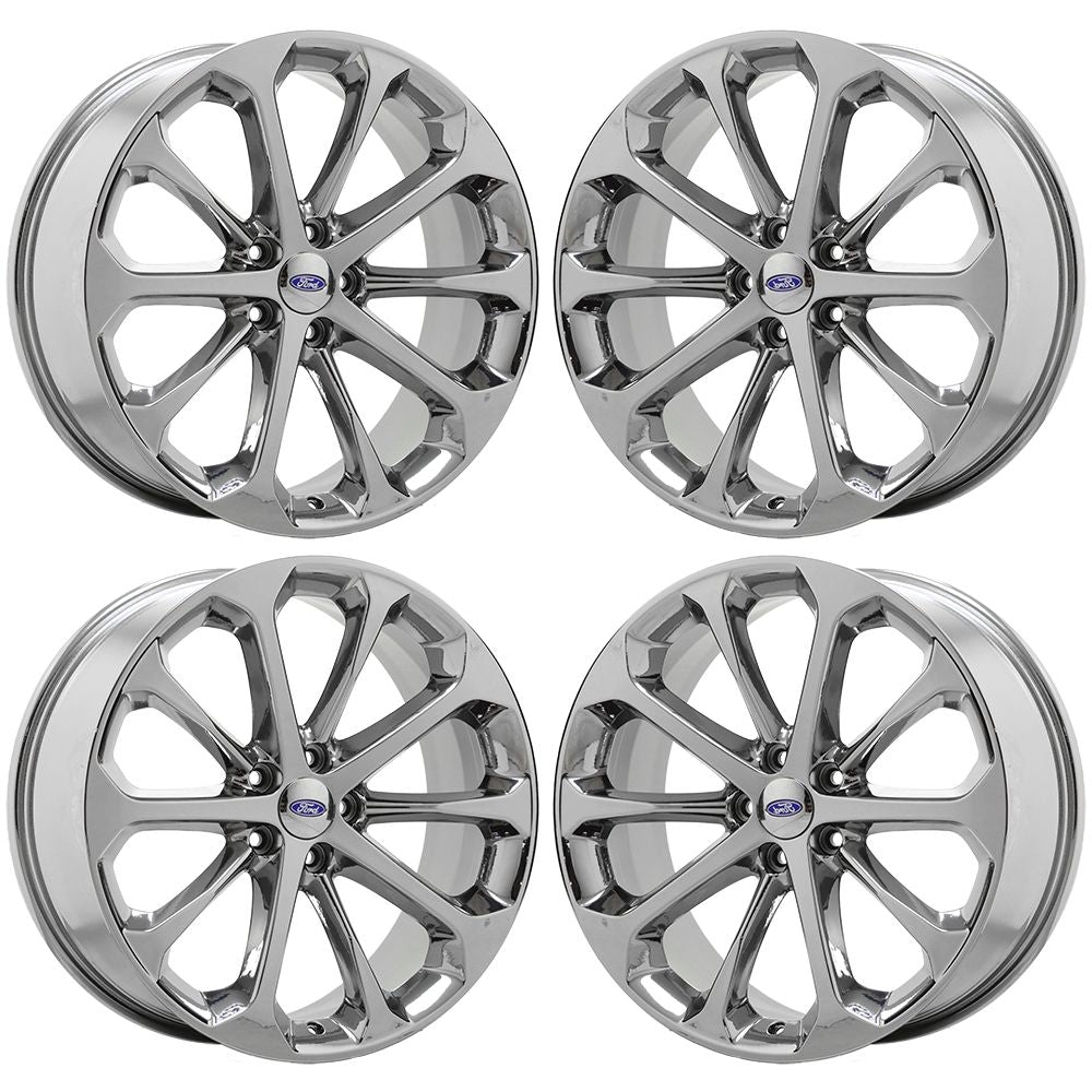20" Ford Taurus Bright Chrome Wheels Rims Factory OEM Set 3927 3969