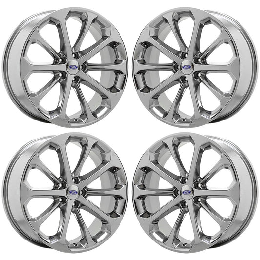 20" Ford Taurus Bright Chrome Wheels Rims Factory OEM Set 3927 3969