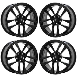 20x8.5 20x9.5 Camaro SS Black wheels rims Factory OEM set 4 97952 97953