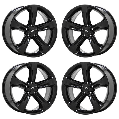 20" Dodge Charger Challenger Gloss Black wheels rims Factory OEM set 2529