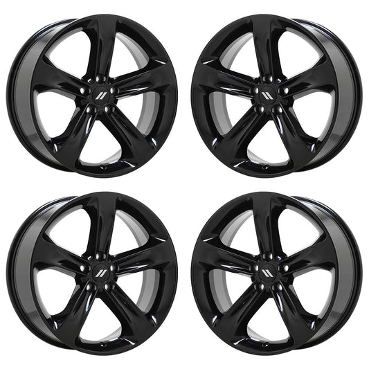 20" Dodge Charger Challenger Gloss Black wheels rims Factory OEM set 2529