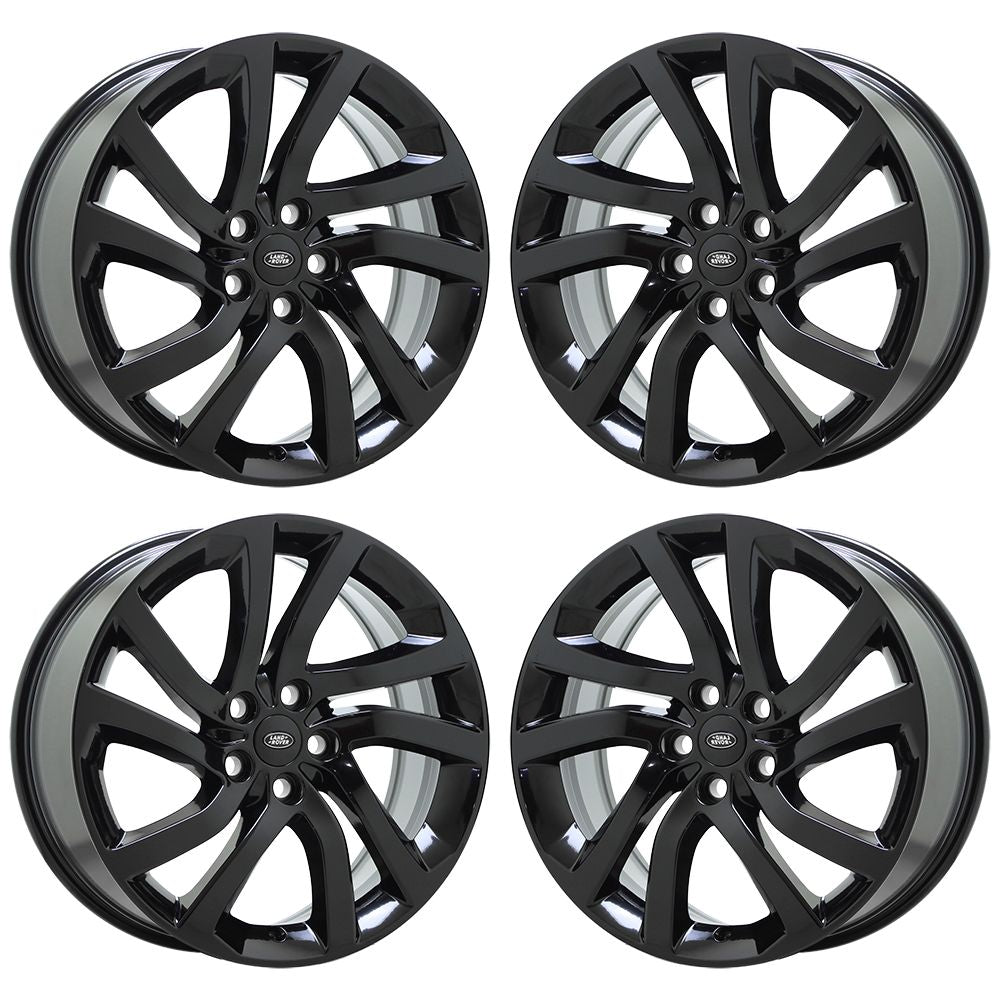 20" Land Rover Discovery Range Rover Black Wheels Rims Factory OEM Set 72288