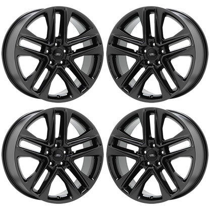 20" Ford Explorer 2011-2019 Black Chrome wheels rims Factory OEM set 10060