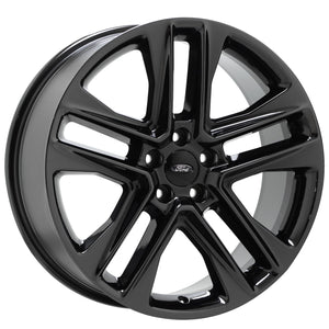 EXCHANGE 20" Ford Explorer 2011-2019 PVD Black Chrome Wheels OEM Set 10060