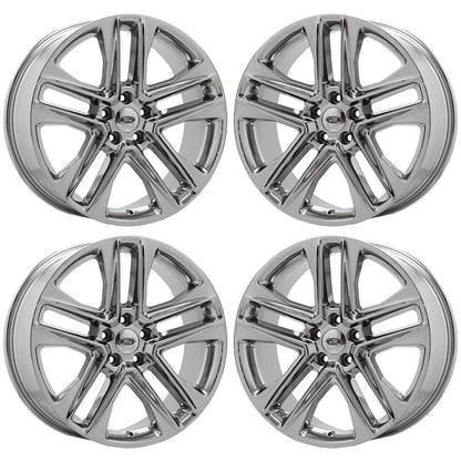 20" Ford Explorer 2011-2019 Bright Chrome wheels rims OEM set 10060