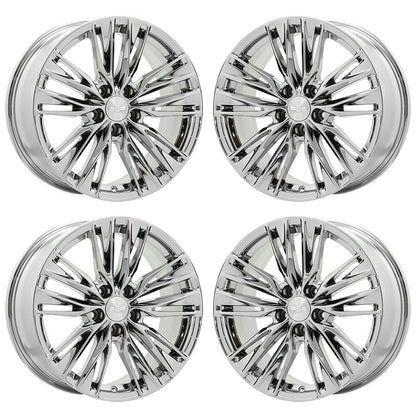 18" Cadillac CT4 ATS Bright Chrome wheels rims Factory OEM set 4862