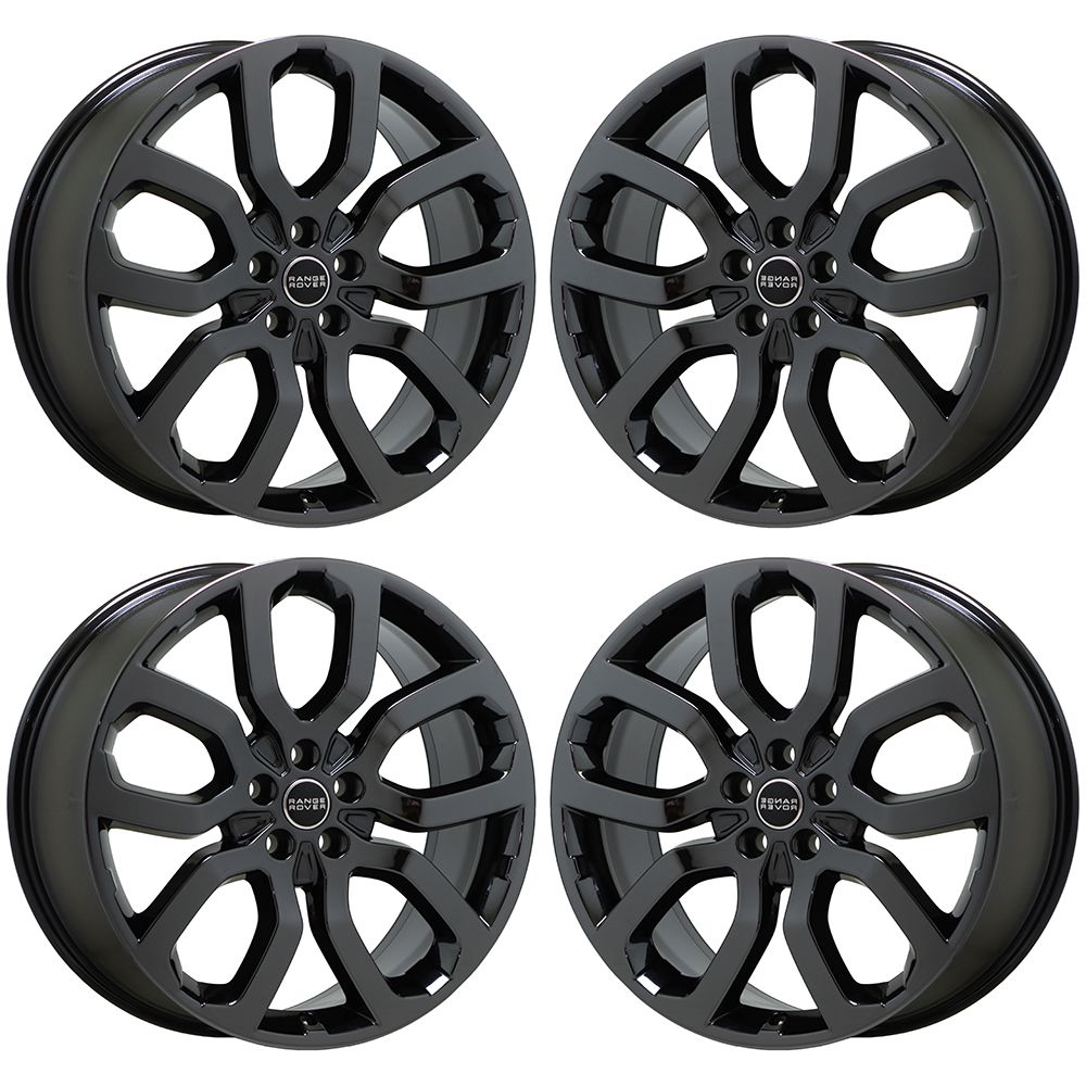 22" Land Range Rover Sport Gloss Black Wheels Rims Factory OEM Set 72247