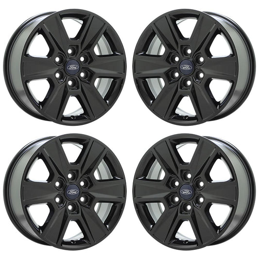 18" Ford F150 Gloss Black wheels rims Factory OEM Original set 3997 3999