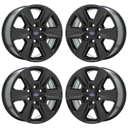 18" Ford F150 Gloss Black wheels rims Factory OEM Original set 3997 3999