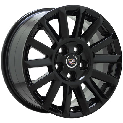17" Cadillac CTS Sedan Gloss Black wheels rims Factory OEM GM set 4668 EXCHANGE
