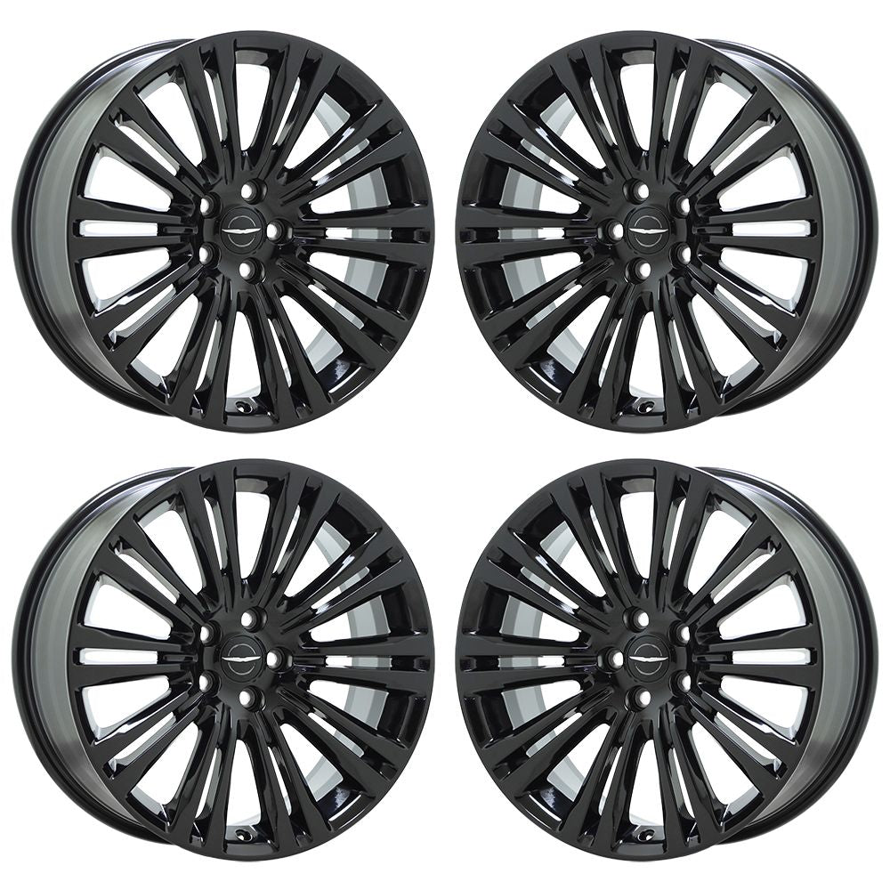 20" Chrysler 300 RWD Gloss Black Wheels Rims Factory OEM Set 2011-2021 - 2420