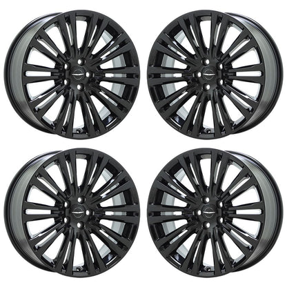20" Chrysler 300 RWD Gloss Black Wheels Rims Factory OEM Set 2011-2021 - 2420