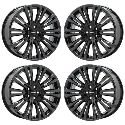 20" Chrysler 300 RWD Black Chrome wheels rim Factory OEM set - 2420 EXCHANGE