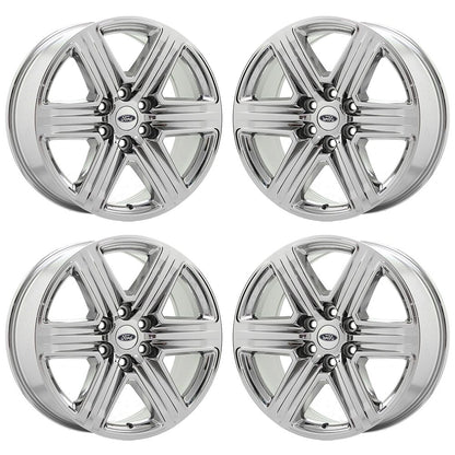 20" Ford F150 Truck Bright Chrome wheels rims Factory OEM set 4 10172 EXCHANGE