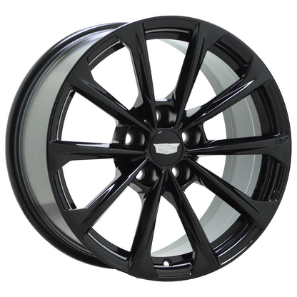 18" Cadillac CT4-V Gloss BlackWing Black Wheels Factory OEM 14051 14052 EXCHANGE