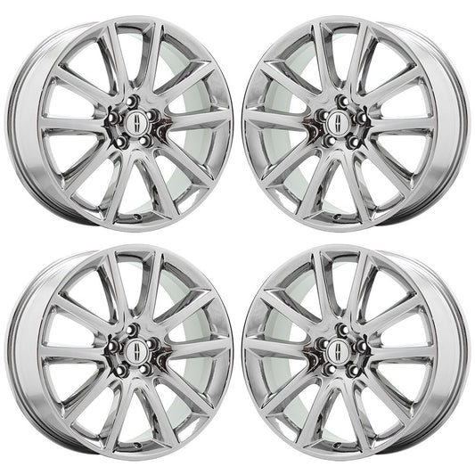 19" Lincoln MKZ Bright Chrome wheels rims Factory OEM set - 3953