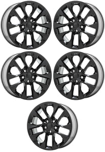 20" Jeep Wrangler High Altitude Gladiator Black Wheel Rim Factory OEM Set 5 9262