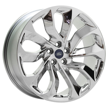 21" Lincoln Aviator Bright Chrome wheels rims Factory OEM set 10239 EXCHANGE
