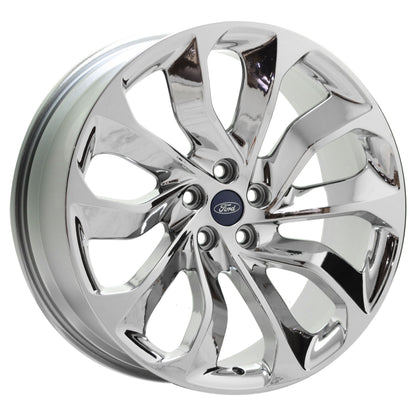 21" Lincoln Aviator Bright Chrome wheels rims Factory OEM set 10239