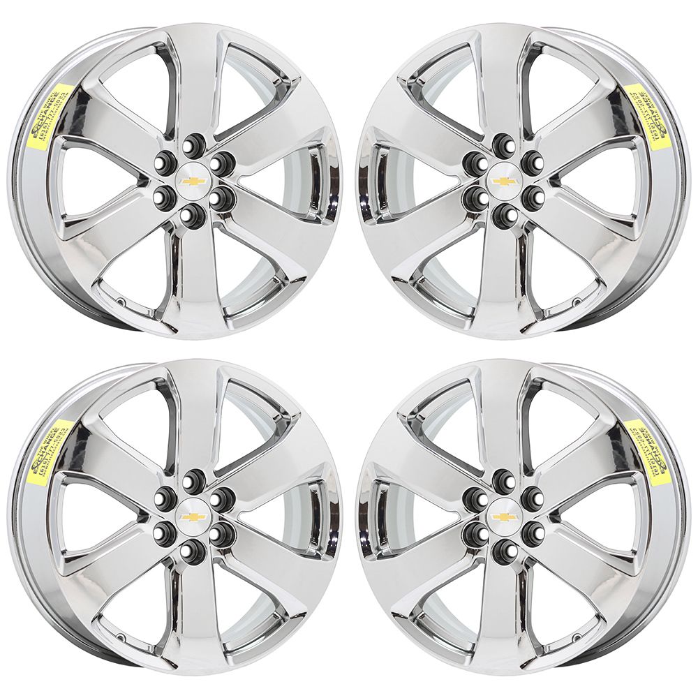 20" Chevrolet Traverse Bright Chrome wheels rims Factory OEM 2018-2023 set 5845