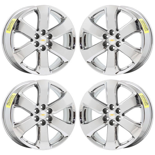 20" Chevrolet Traverse Bright Chrome wheels rims Factory OEM 2018-2023 set 5845