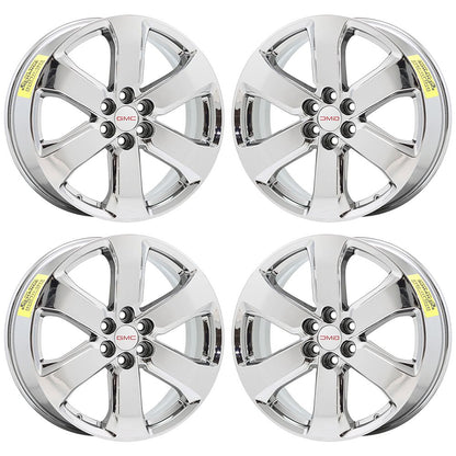 20" GMC Acadia Bright Chrome wheels rims Factory OEM set 5845