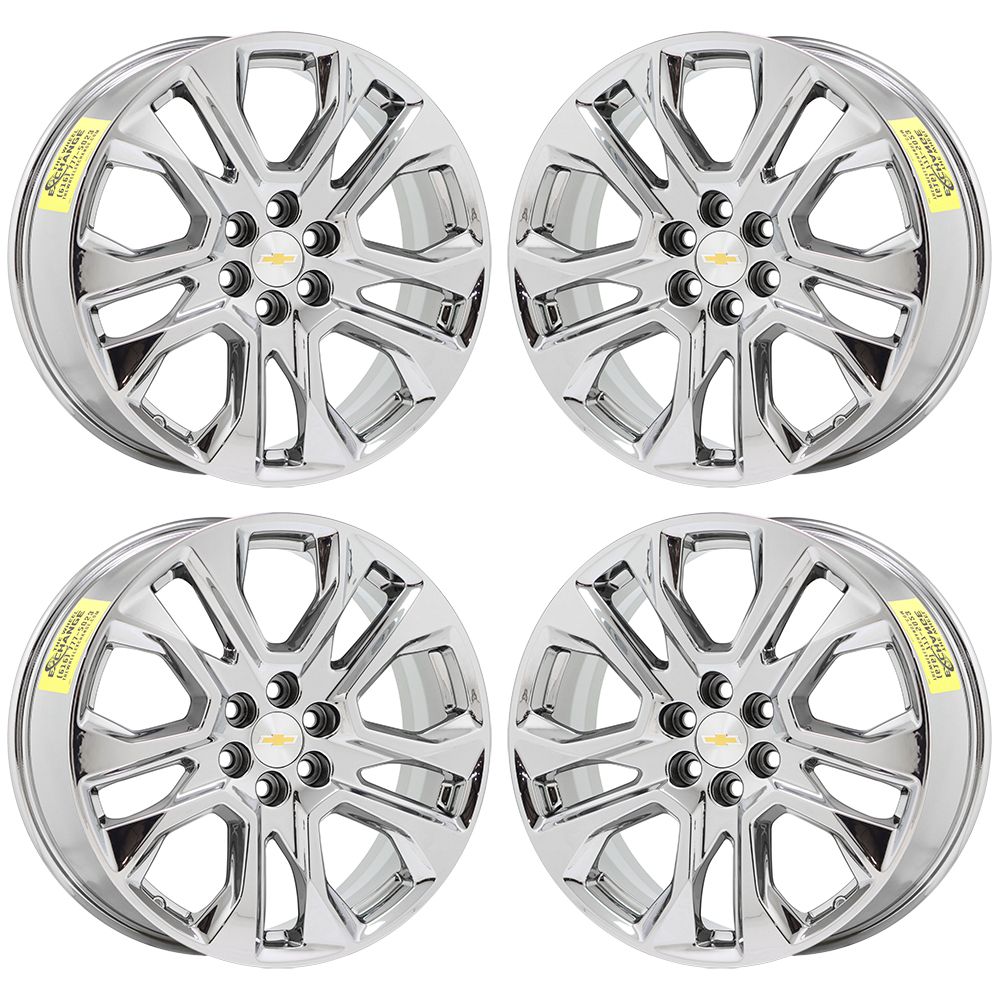 20" Chevrolet Traverse Bright Chrome wheels rims Factory OEM 2018-2021 set 5848