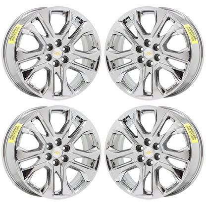 20" Chevrolet Traverse Bright Chrome wheels rims Factory OEM 2018-2021 set 5848