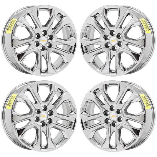 20" Chevrolet Traverse Bright Chrome wheels rims Factory OEM 2018-2021 set 5848